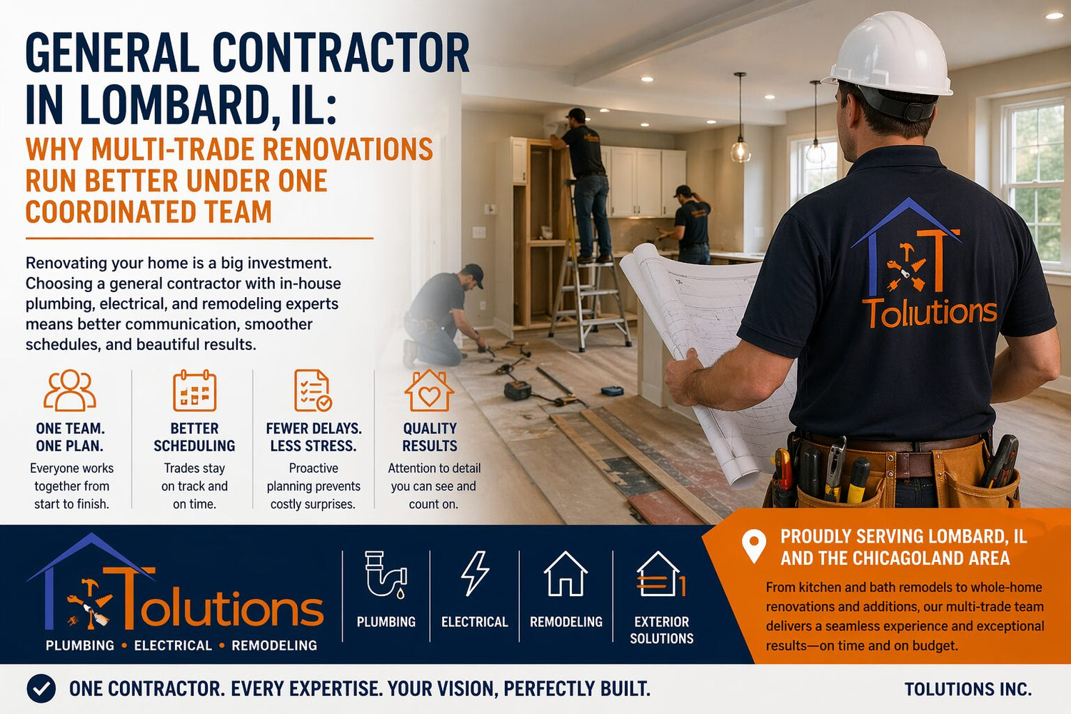 General Contractor in Lombard, IL: Why Multi-Trade Renovations Run Better Under One Coordinated Team