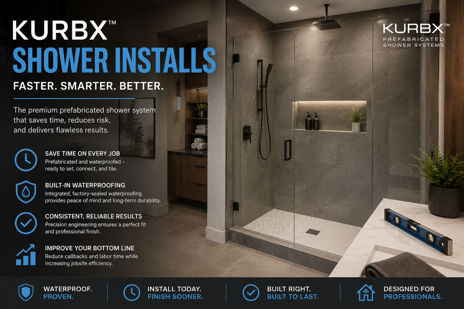 KurbX Shower Installs: A Contractor Guide to Faster Curbless and Curbed Shower Systems