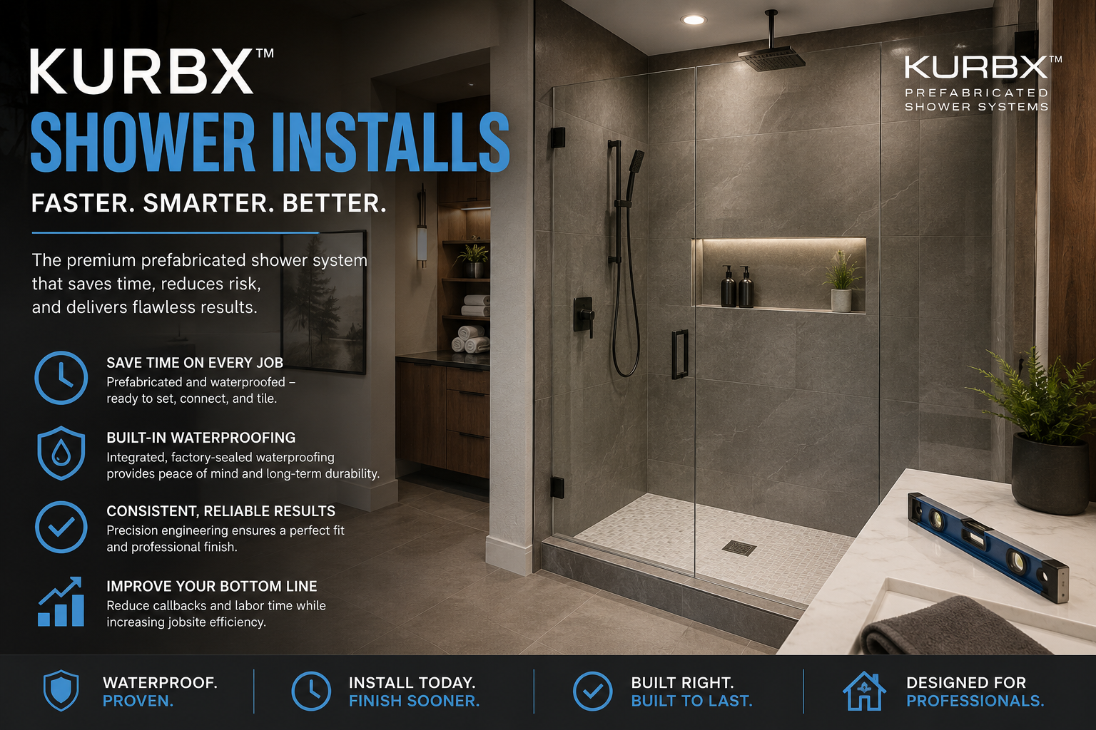 KurbX Shower Installs: A Contractor Guide to Faster Curbless and Curbed Shower Systems