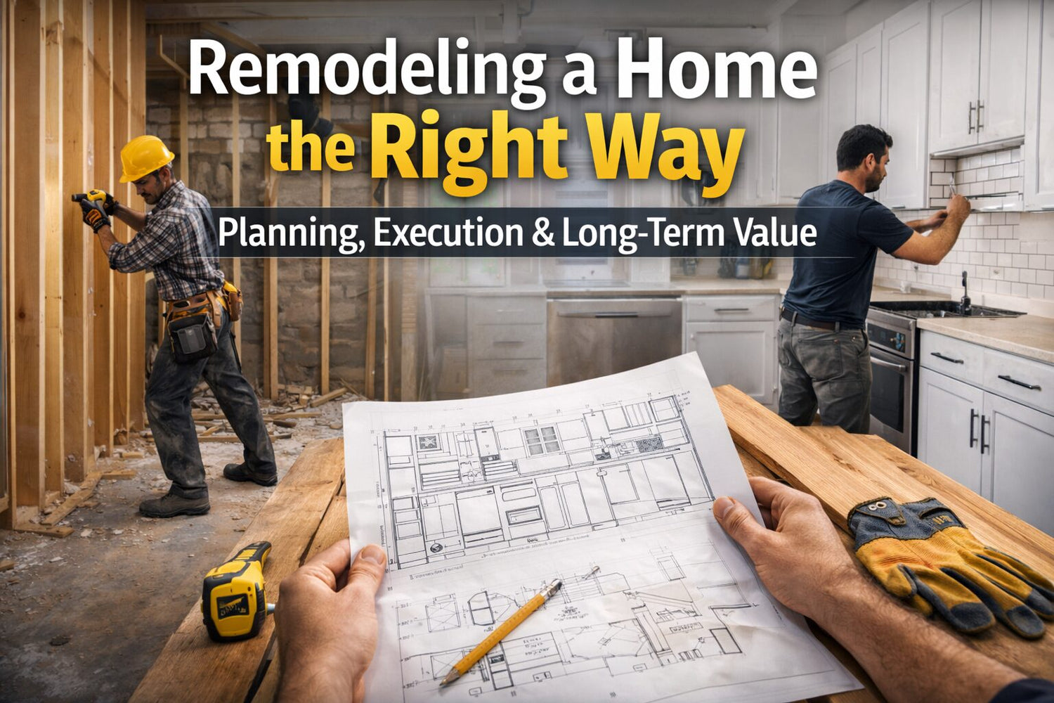 Remodeling a Home the Right Way: Planning, Execution, and Long-Term Value