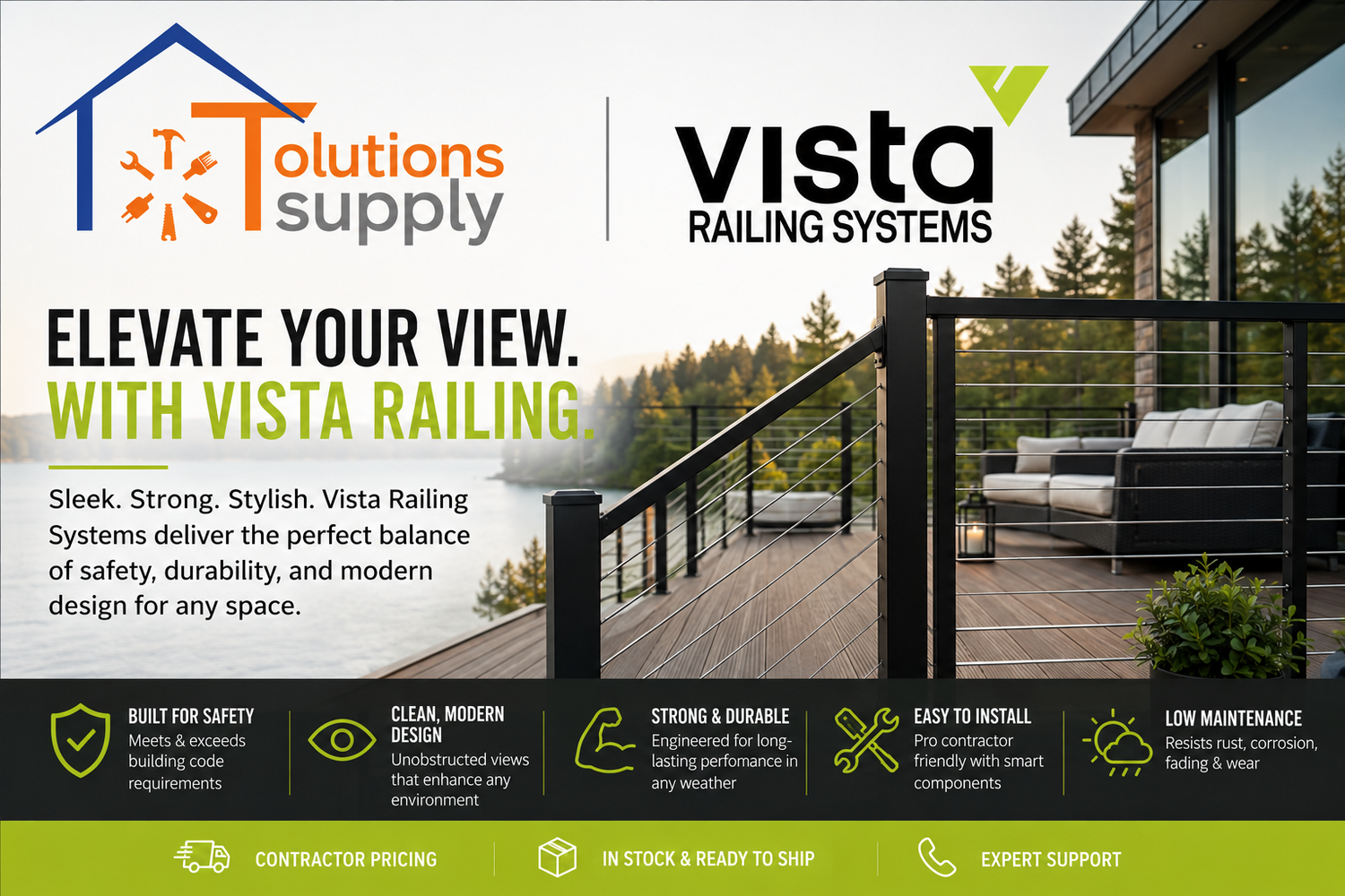 Vista Railing Systems: A Complete Guide to Aluminum, Glass, and Cable Deck Railings