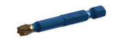 Blue T40 Torx bit with U2 marking, industrial tool for manufacturing and repair applications