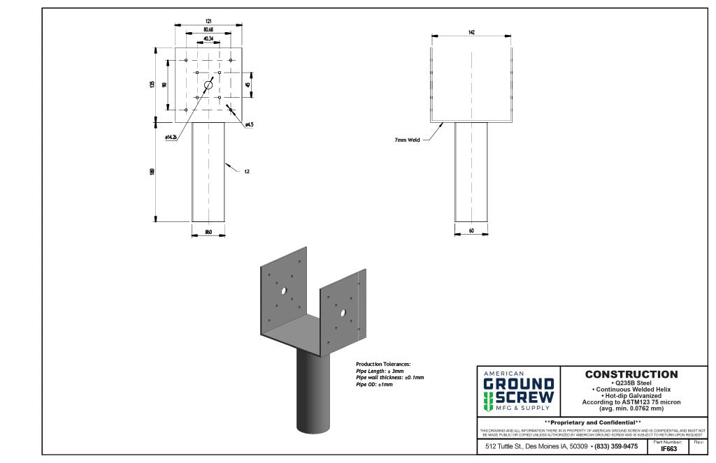 Model 66 - 6x6 Flange