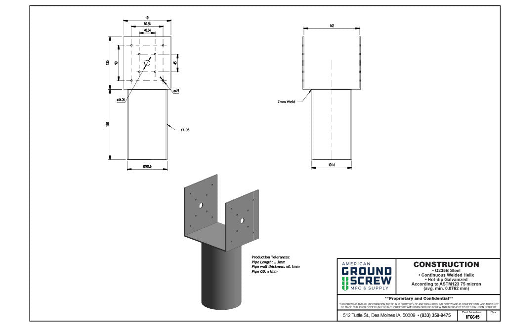 Model 66 - 6x6 Flange