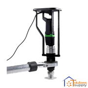 Electric driver tool with metallic base and safety handle for industrial fastening jobs