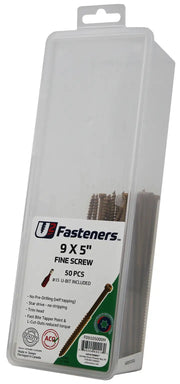 U2 Universal Screws - Stainless Steel 316 10 x 3" Bulk