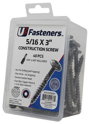U2 Re-Fine Screws - White Coated 8 x 3-1/8" Bucket