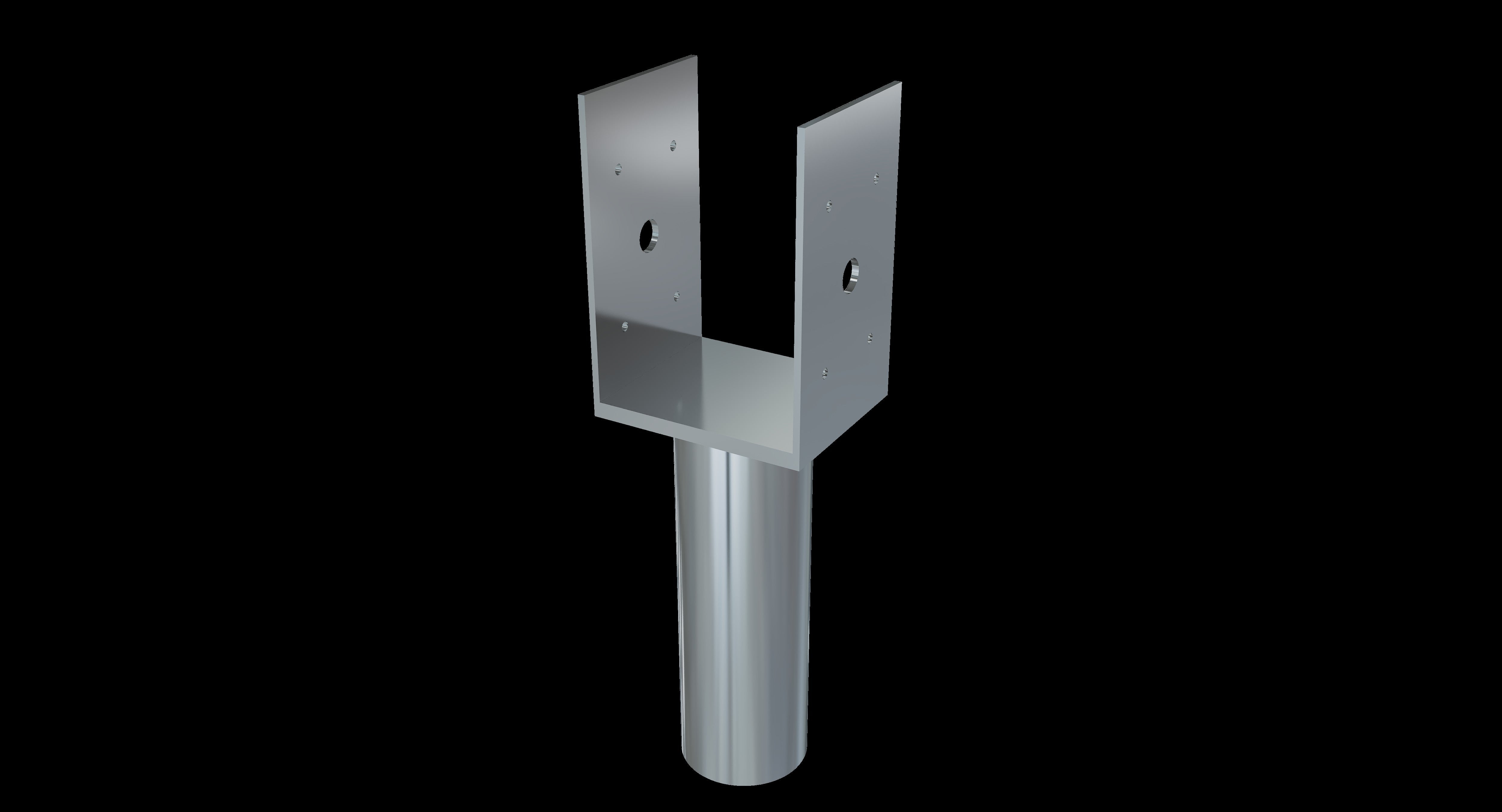 American Ground Screw 4x4 Flange