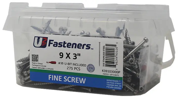 U2 Construction Screws - U-Gold Coating 5/16 x 6" Bulk