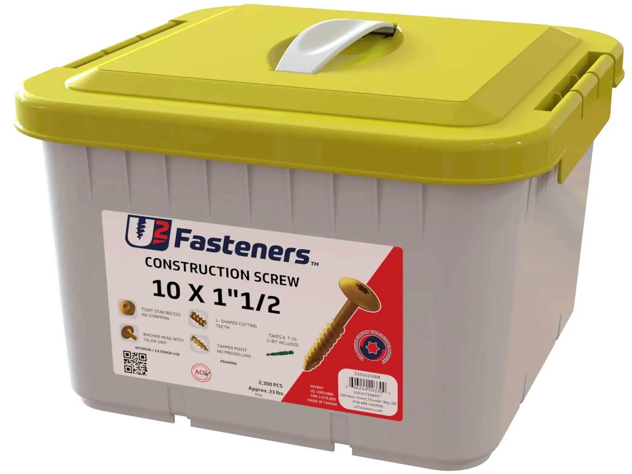U2 TopStar Screws - TopStar System 1/4 - 3/8 x 2-1/2" Bulk