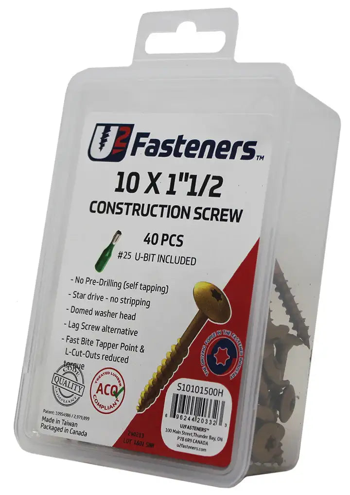 U2 TopStar Screws - TopStar System 1/4 - 3/8 x 2-1/2" Bucket