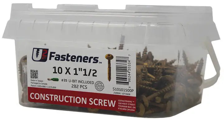 U2 TopStar Screws - TopStar System 1/4 - 3/8 x 3-1/8" Package