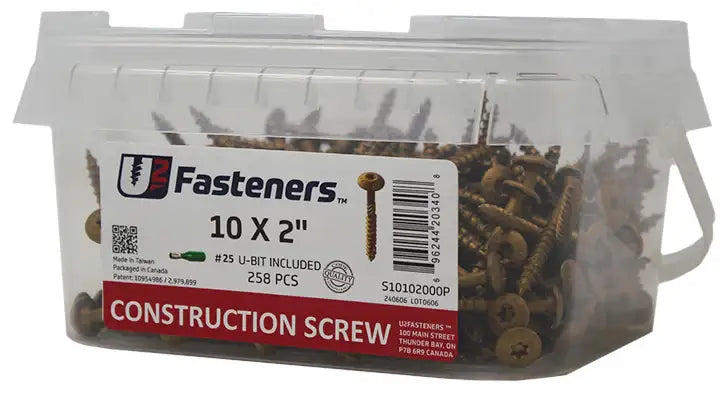 U2 TopStar Screws - TopStar System 1/4 - 3/8 x 4" Bucket