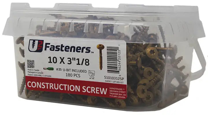 U2 Universal Screws - U-Gold Coating 8 x 2" Bucket