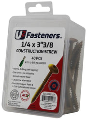 U2 Universal Screws - U-Gold Coating 10 x 3-1/8" Bucket