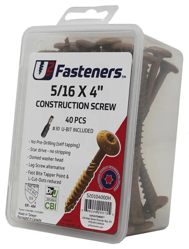 U2 Universal Screws - Black Oxide Finish 10 x 3-1/8" Bulk