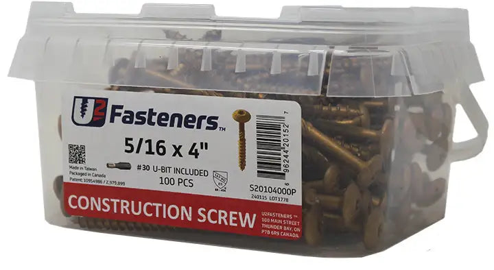 U2 Universal Screws - Black Oxide Finish 10 x 3-1/8" Bucket