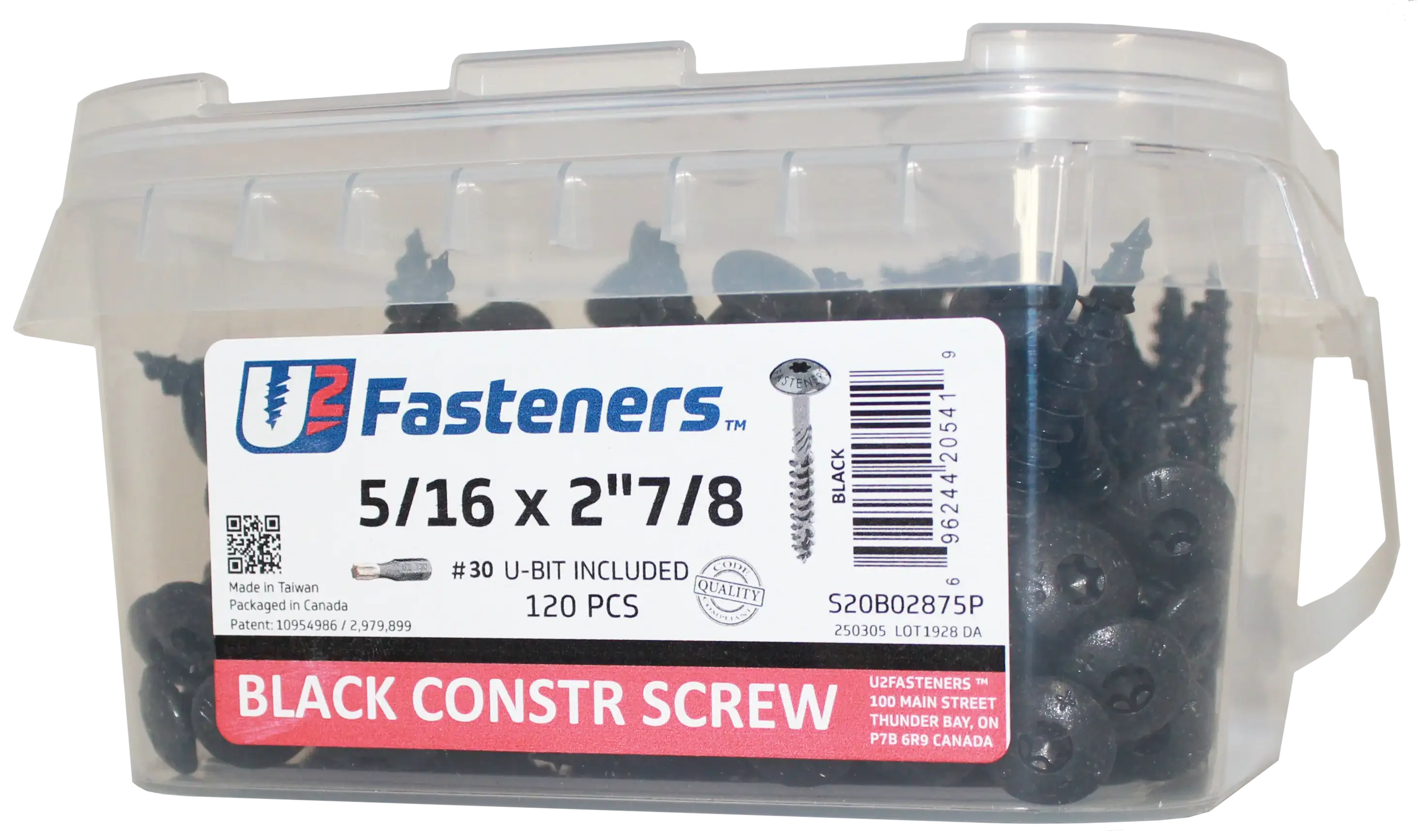 U2 Universal Screws - U-Gold Coating 12 x 10" Bulk