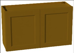 Wall Cabinet 2 Doors 1 Shelf - W3621