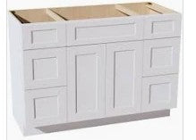 Vanity Sink Base Cabinet, 1 Dummy Drawer, 6 Drawers, 2 Doors, No Shelf - VAD4821