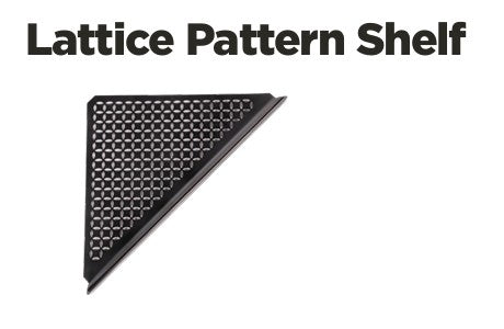 LATTICE Shelf in Matte Black