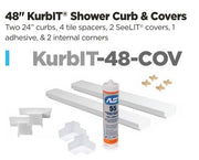 48" KurbIT® Shower Curb & Covers