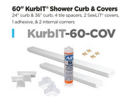 60" KurbIT® Shower Curb & Covers