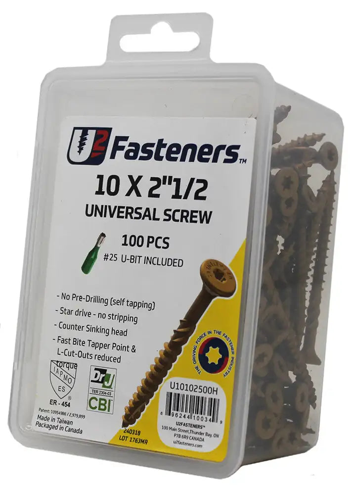 U2 Fastener Screws 121