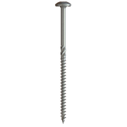 U2 Universal stainless steel screw with a flat rounded head and threaded shank