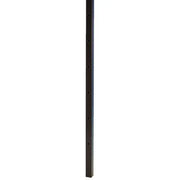 Black industrial support post with mounting holes for manufacturing equipment