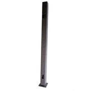 Industrial steel support column with mounting holes for manufacturing equipment