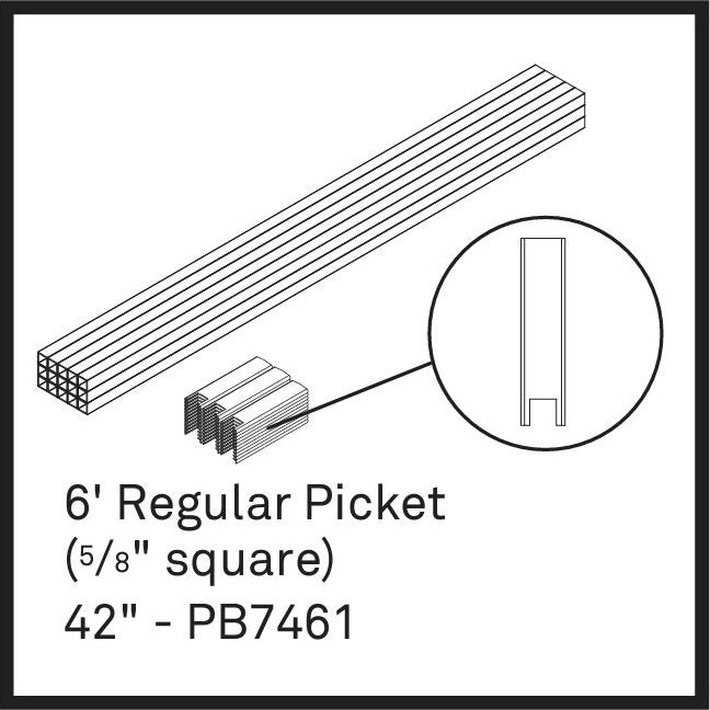 Vista Regular 5/8" Picket Package
