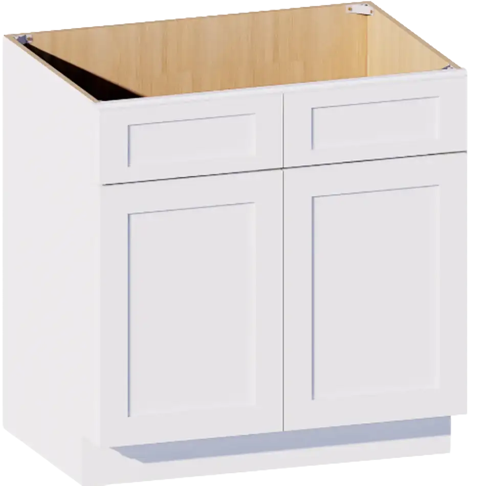 Base Cabinet, 2 Doors, 2 Drawers, 1 Shelf - B33