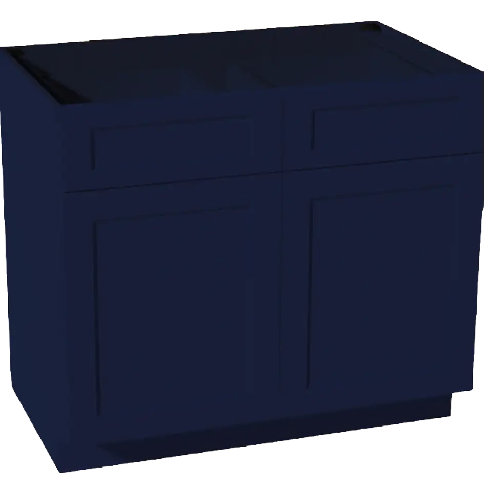 Base Cabinet, 2 Doors, 2 Drawers, 1 Shelf - B36