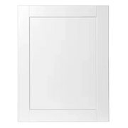 White shaker-style cabinet door for kitchen or bathroom remodeling projects