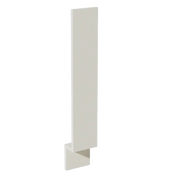 White industrial wall mount bracket for equipment or tool storage