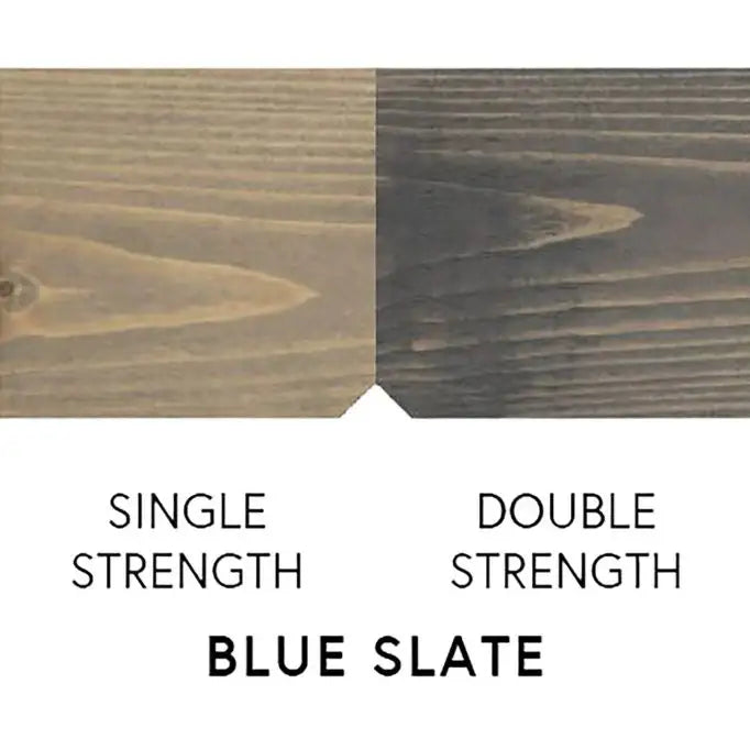 Blue Slate single and double strength wood panel samples for industrial use