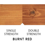 Burnt red single and double strength thatched tiki hut roof under sunny sky