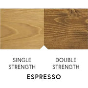 Green espresso pod labeled single and double strength for coffee brewing