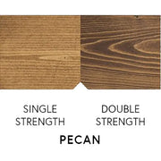 Pecan wood grain samples: single vs double strength for industrial material selection
