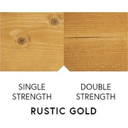 Rustic Gold single and double strength wood panel samples for industrial use