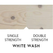White wash wood finish comparison: single vs double strength for industrial supplies