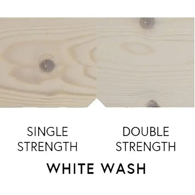 White wash wood finish comparison: single vs double strength for industrial supplies