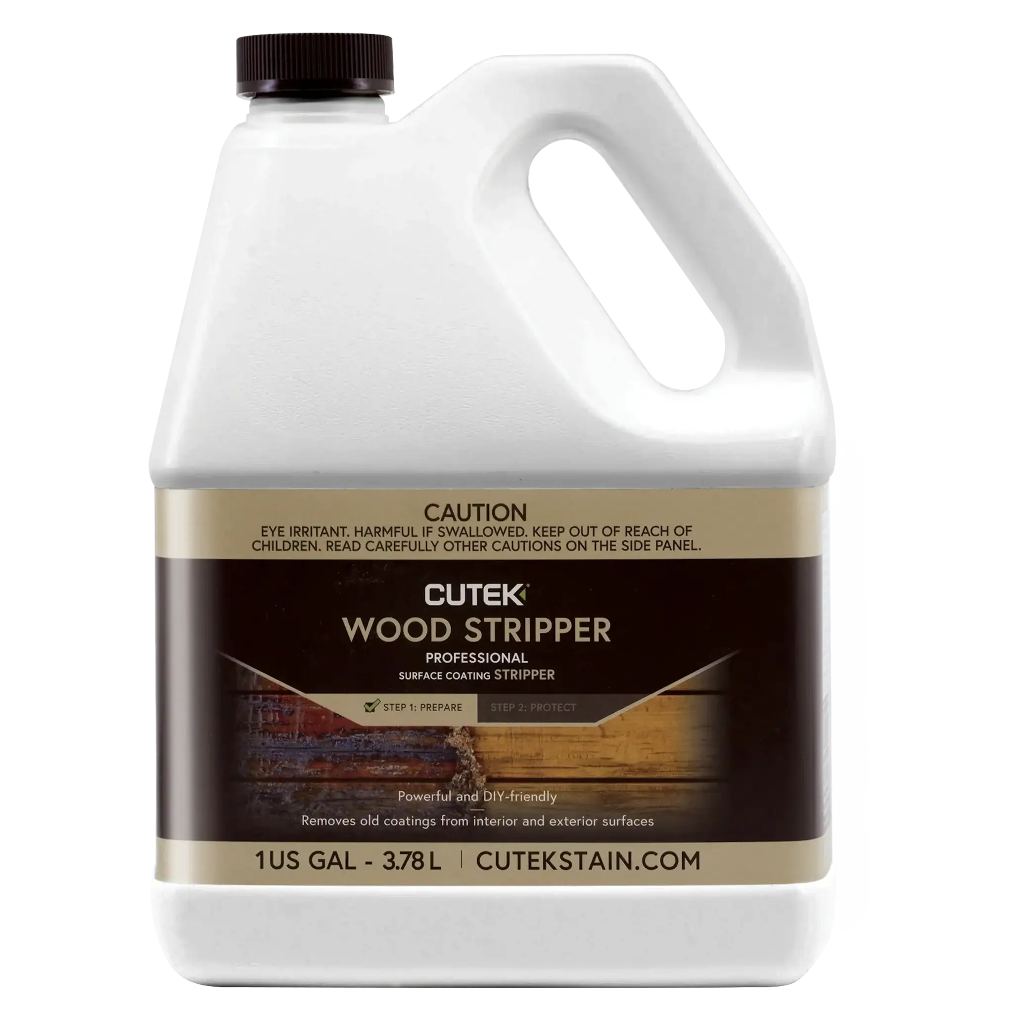 CUTEK Wood Stripper - Remove Paint & Surface Coatings (1 Gallon)