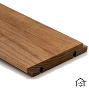 Hardwood flooring plank with tongue and groove edge for seamless installation