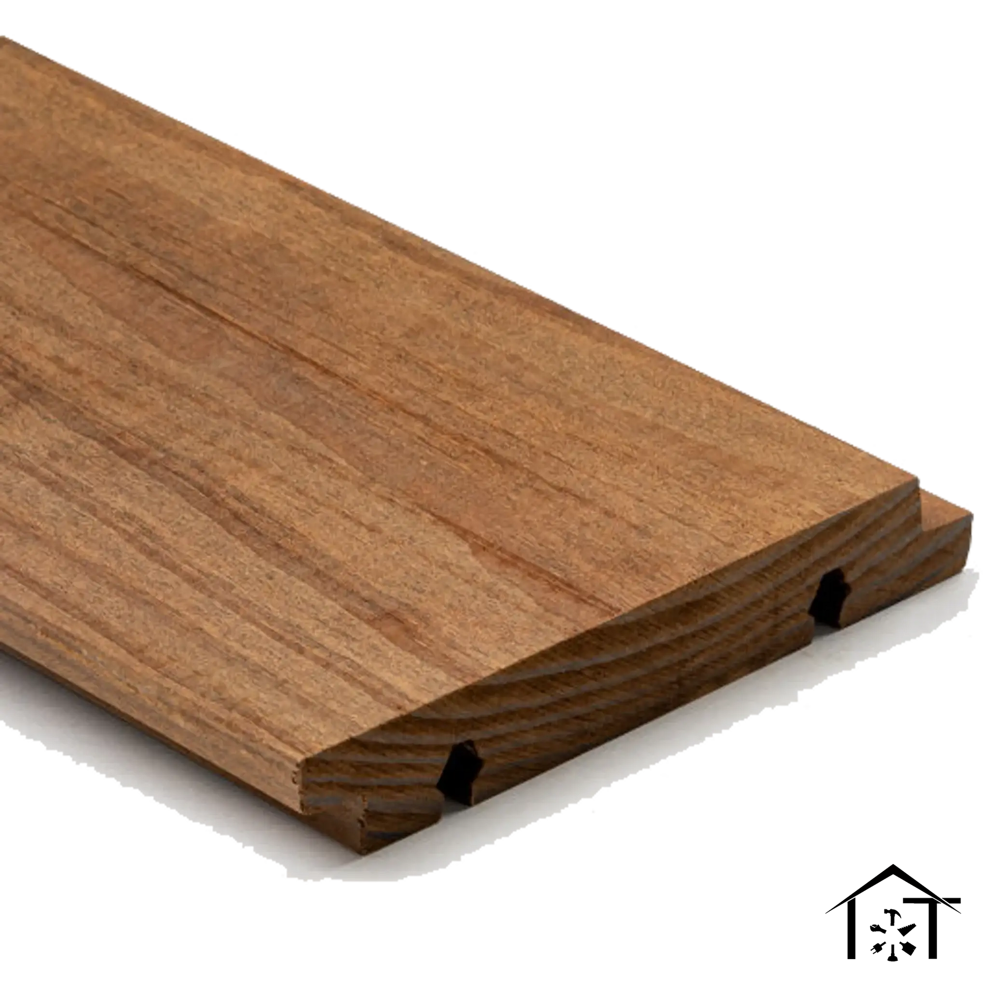 Hardwood flooring plank with tongue and groove edge for seamless installation