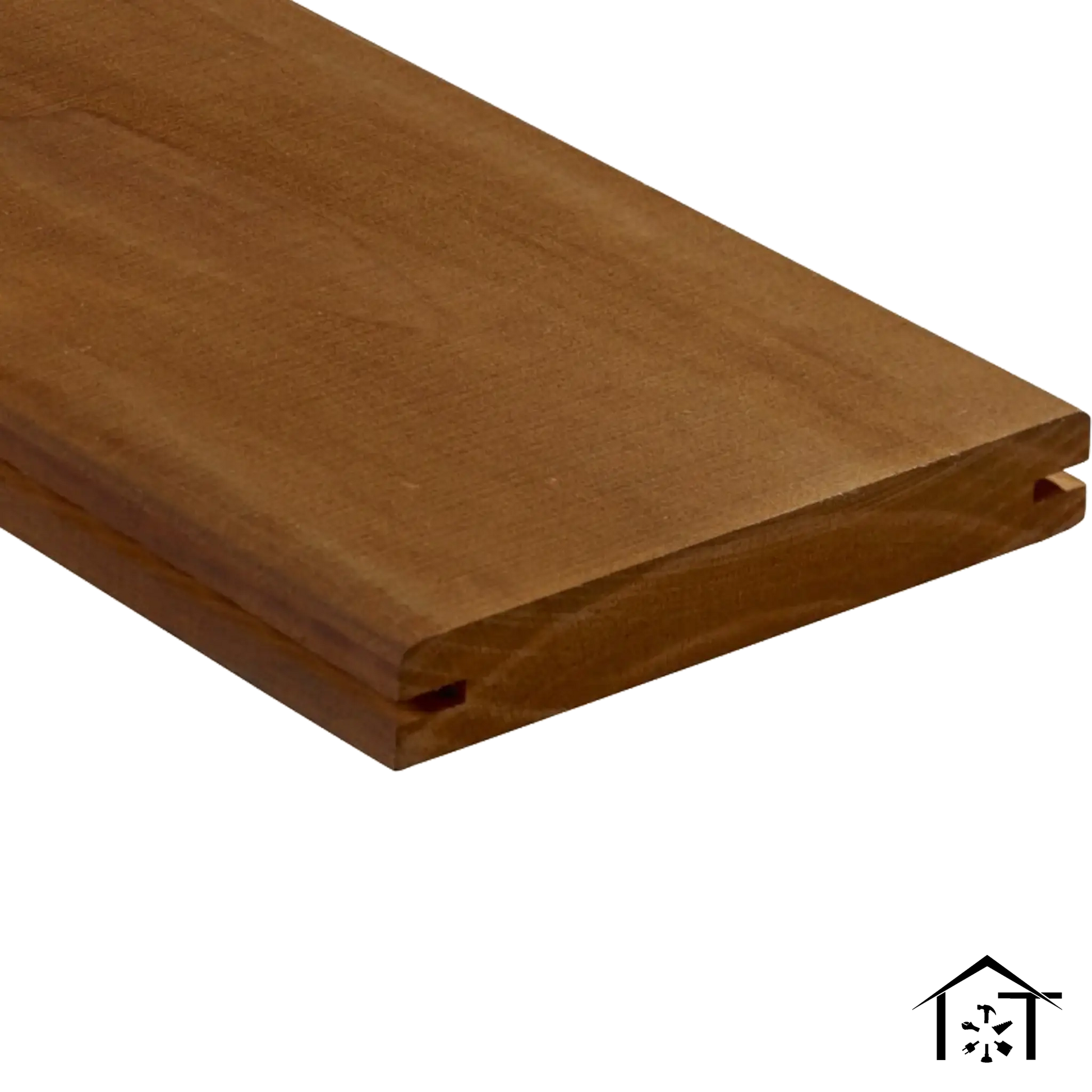 Hardwood flooring plank with tongue and groove edge for seamless installation