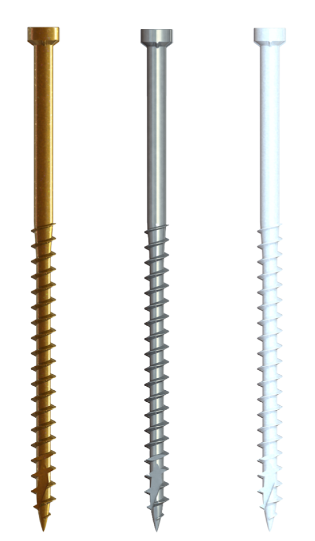 U2 Fine Screws - White Coating 8 x 2"