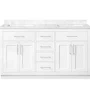 Vanity Sink Base Cabinet, 2 Dummy Drawers 3 Drawers 4 Doors - VAD6021D