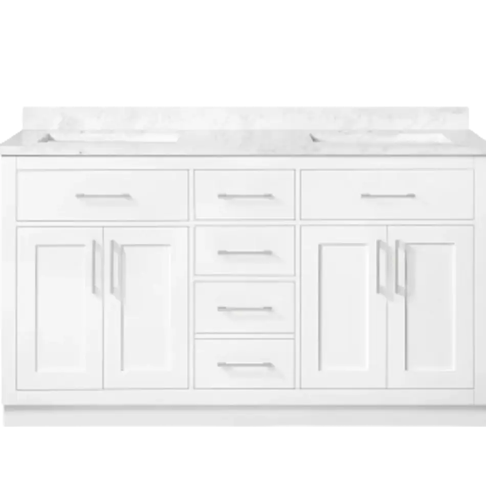 Vanity Sink Base Cabinet, 2 Dummy Drawers 3 Drawers 4 Doors - VAD6021D